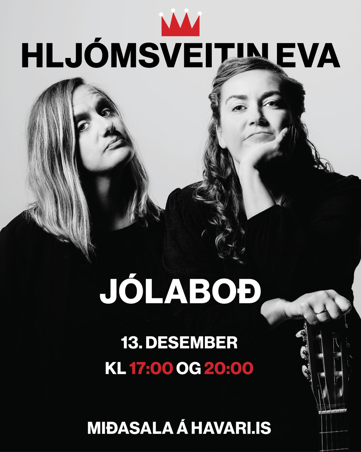 Jólaboð Hljómsveitarinnar Evu – 13. desember