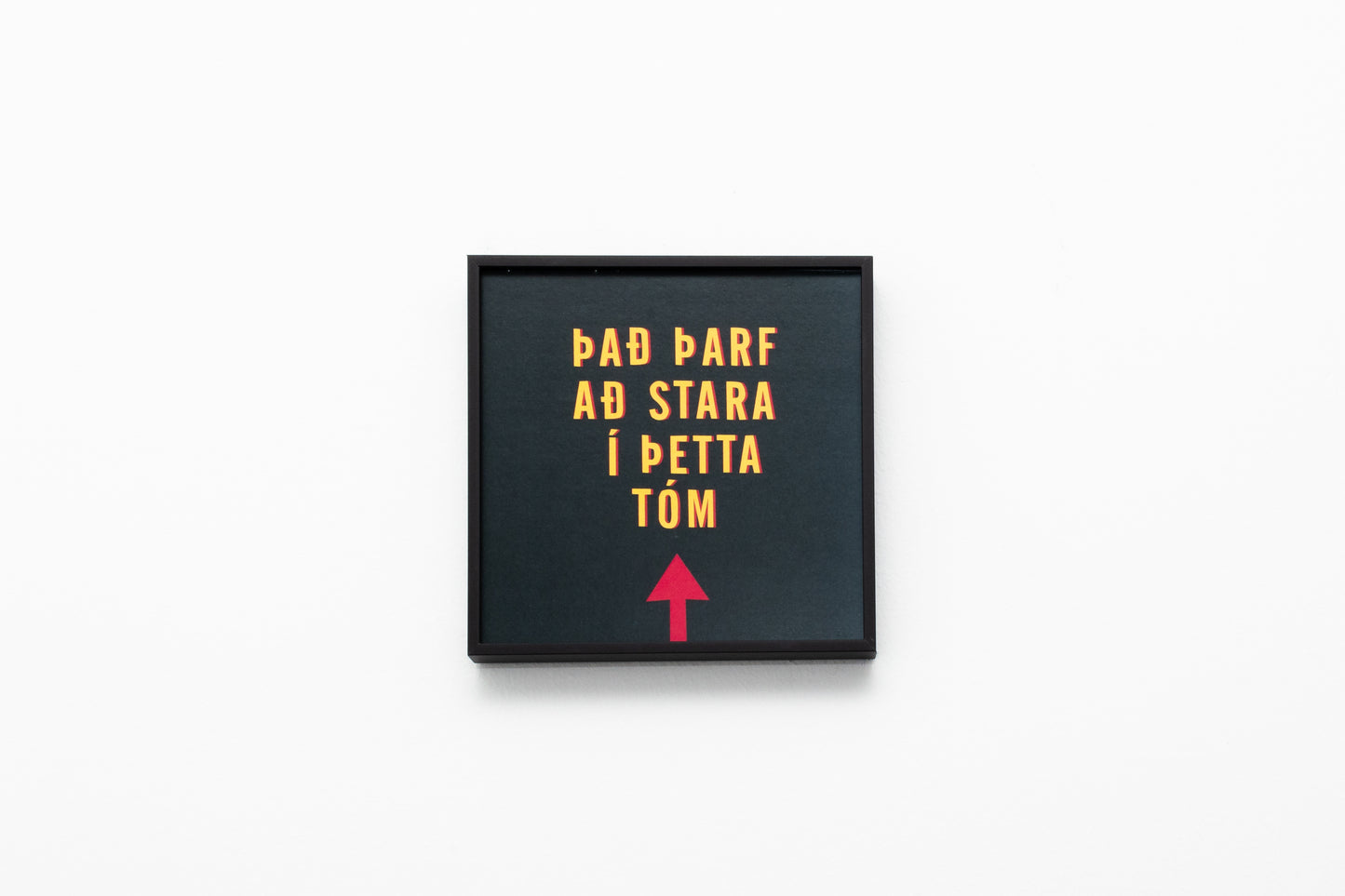 Það þarf að stara í þetta tóm