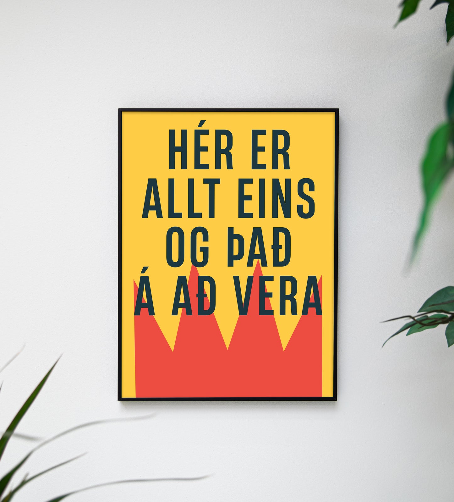 Hér er allt eins og það á að vera